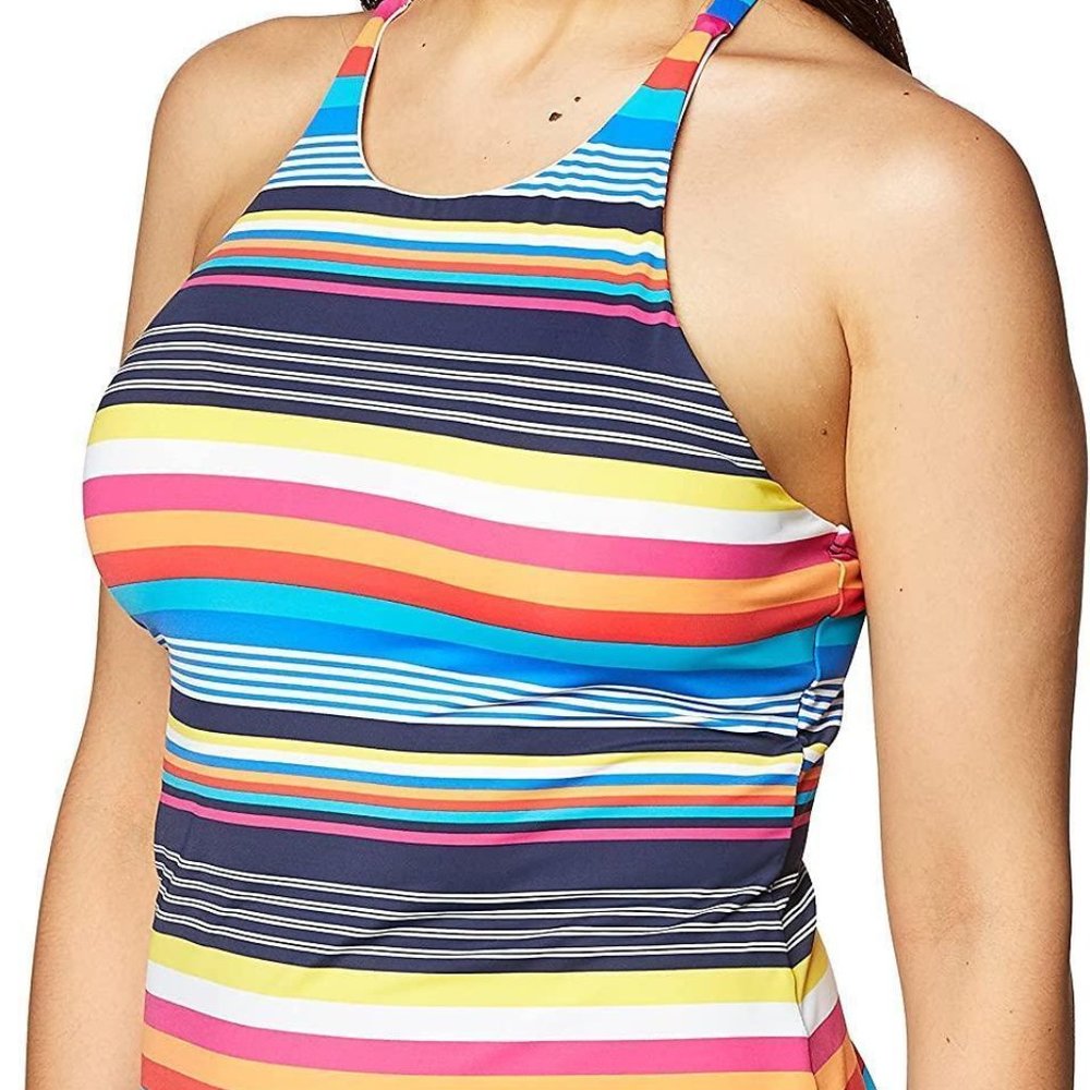 Nautica Women's Standard High Neck Swim Tankini - Picture 5 of 7
